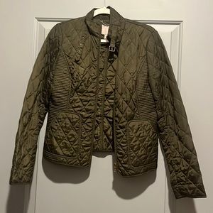 Banana Republic Green Quilted jacket